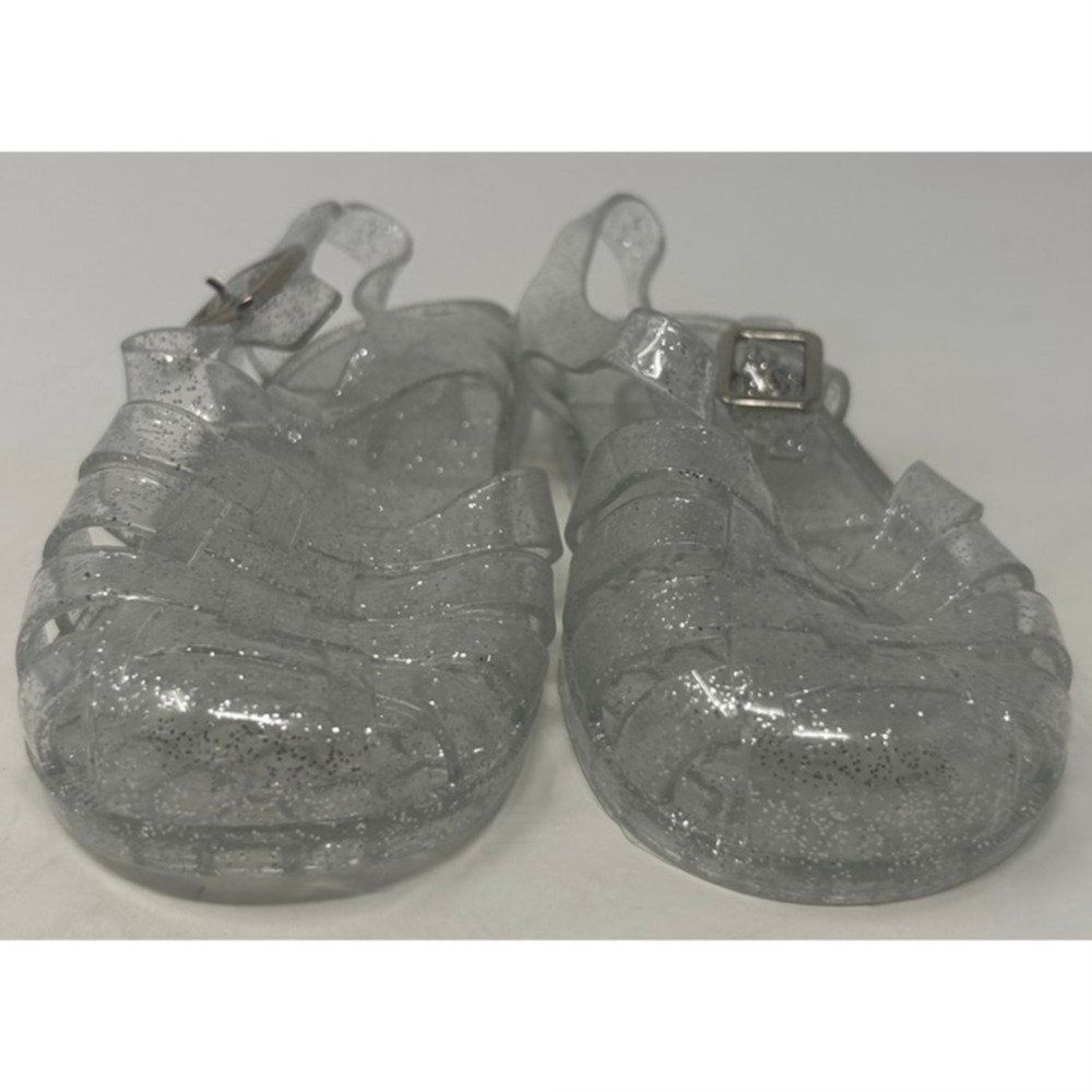 Children's Clear Summer Sparkle Jelly Shoes Size 26 = 9 1/2